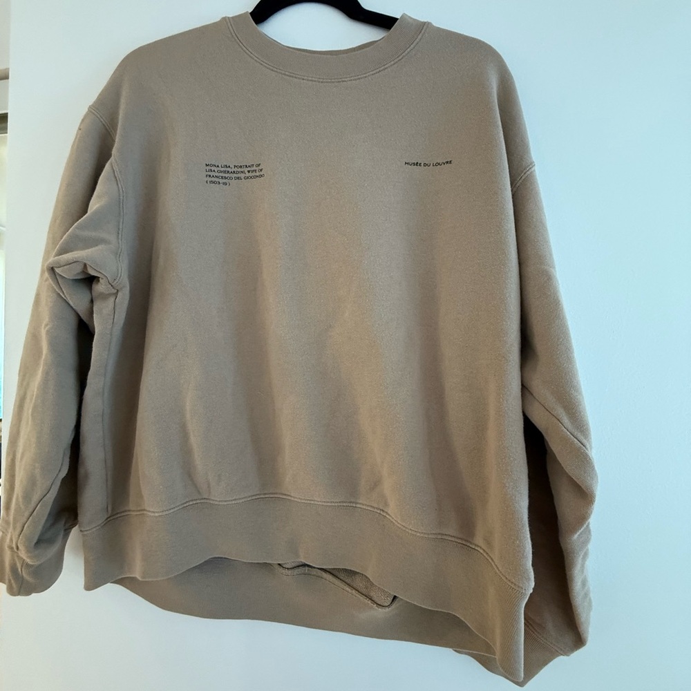 Uniqlo Tan Sweatshirt